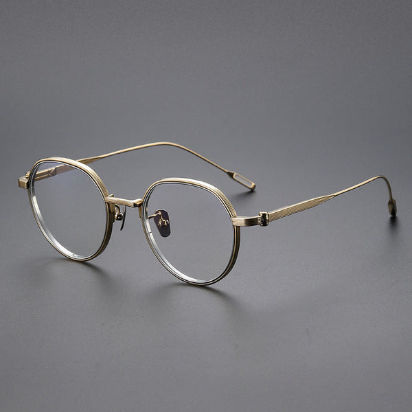 Titanium Geometric Glasses Frame KV-61