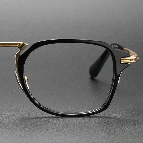 Titanium Vintage Square Glasses Frame DTX413