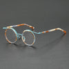 Mika Titanium Vintage Round Eyeglasses Frames