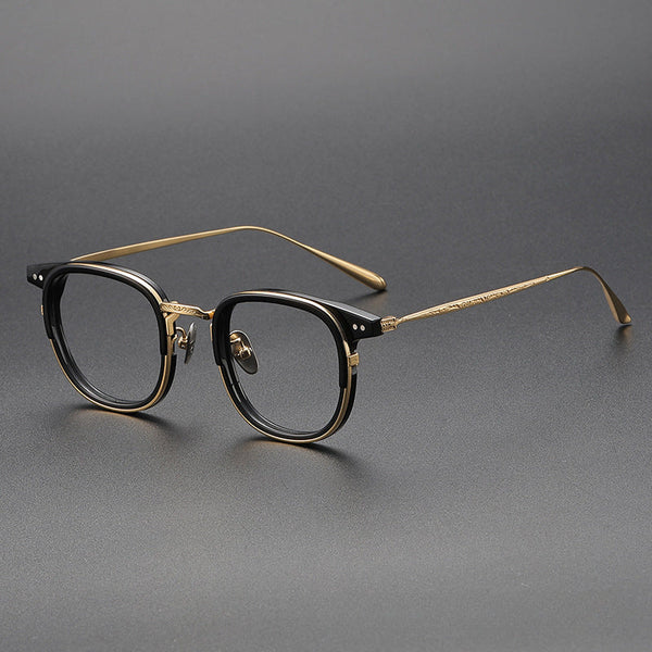 Titanium Vintage Square Eyeglasses Frames GD001