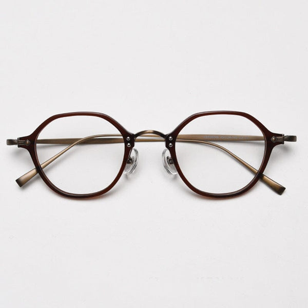 Eman Vintage Geometric Glasses Frame