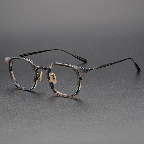 Titanium Vintage Square Eyeglasses Frames GD001