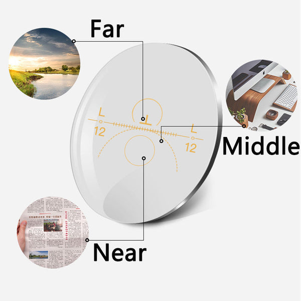 Men's Progressive Bifocal Multifocal Reading Glasses - CML30031