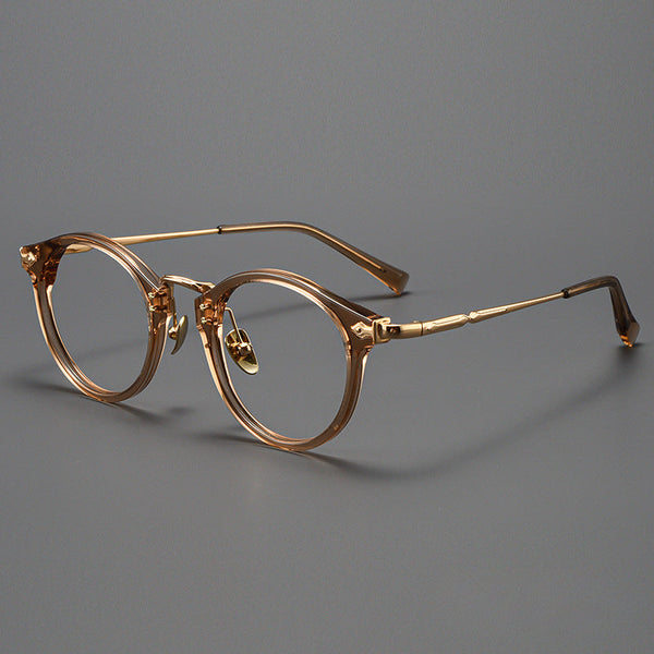 Sylor Titanium Vintage Oval Eyeglasses Frames