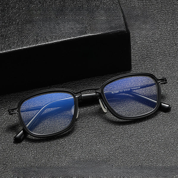 Elmo Vintage Titanium Square Glasses Frame