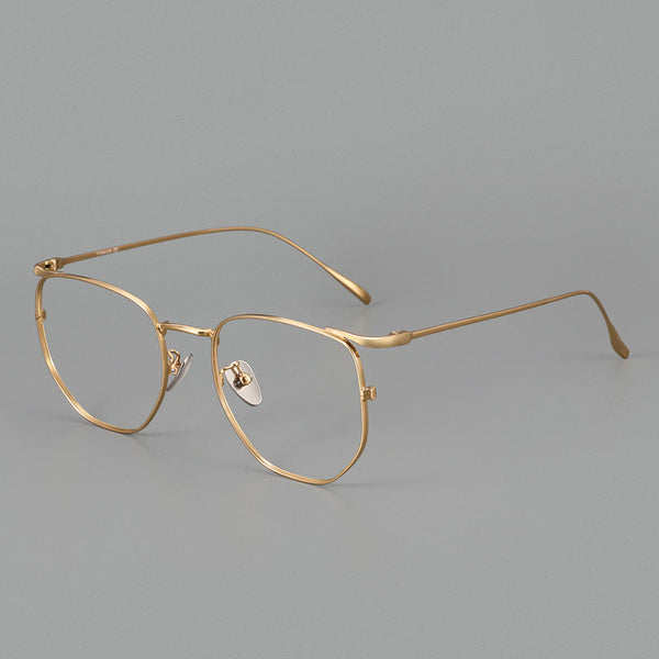 Titanium Geometric Glasses Frame ST10901