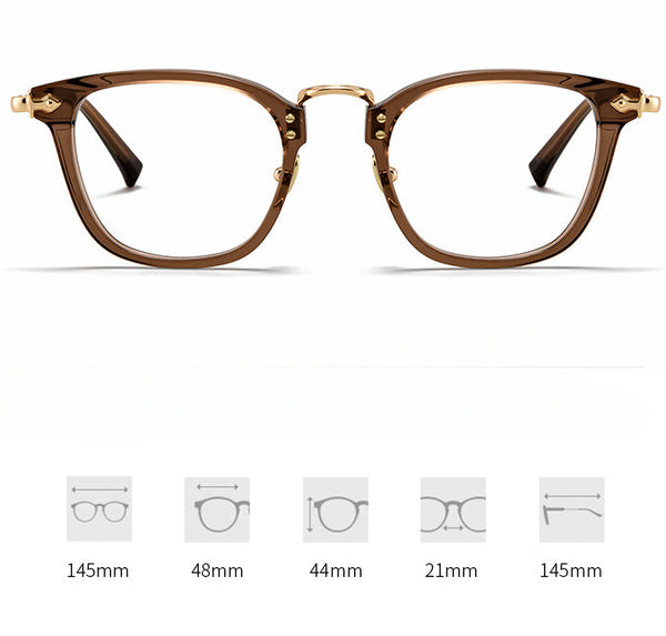 Retro Titanium Square Glasses FrameST BT55005