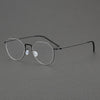 Duque Classic Geometric Titanium Glasses Frame