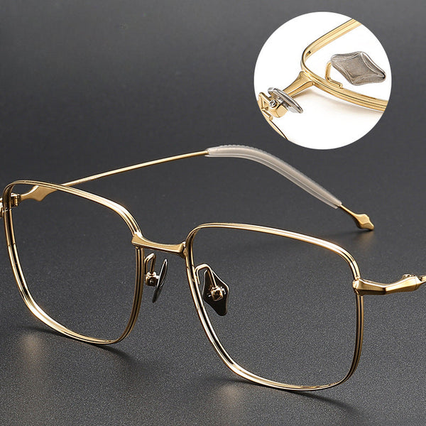 Jonah Vintage Titanium Square Glasses Frame