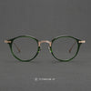 Jeron Retro Oval Titanium Glasses Frame