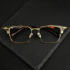West Retro Rectangle Titanium Glasses Frame