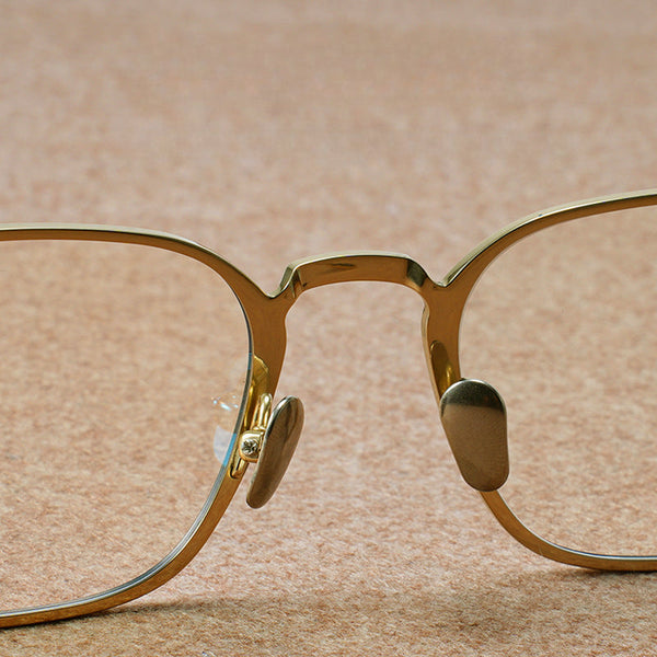 Olawt Retro Titanium Square Glasses Frame