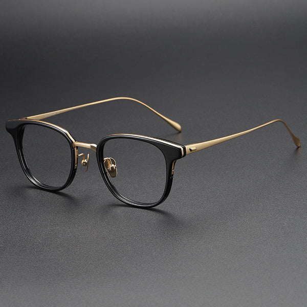 Titanium Vintage Square Eyeglasses Frames GMS823