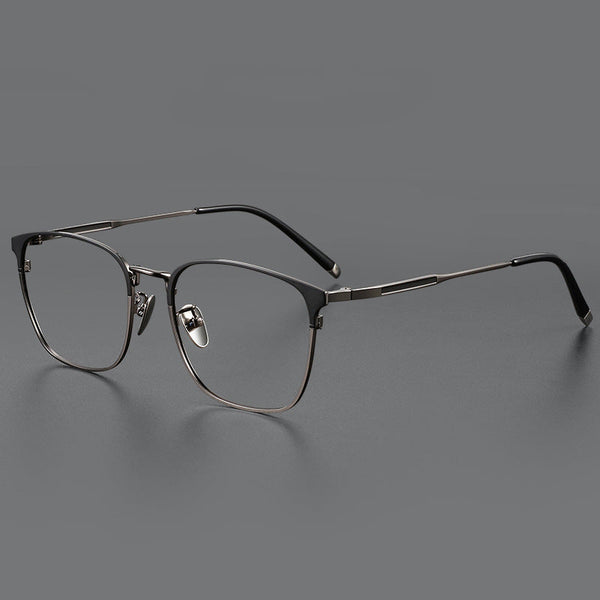Retro Titanium Square Glasses Frame ST9976