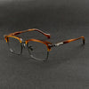 West Retro Rectangle Titanium Glasses Frame