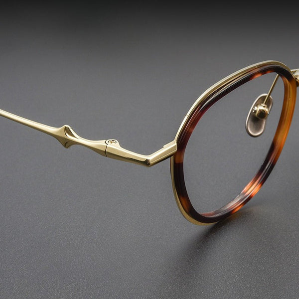 Giffin Retro Square Titanium Glasses Frame