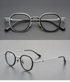 Giffin Retro Square Titanium Glasses Frame
