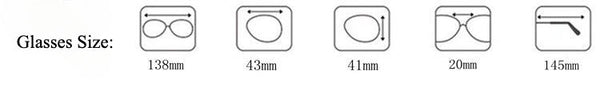 Metal Round Glasses Frames V10