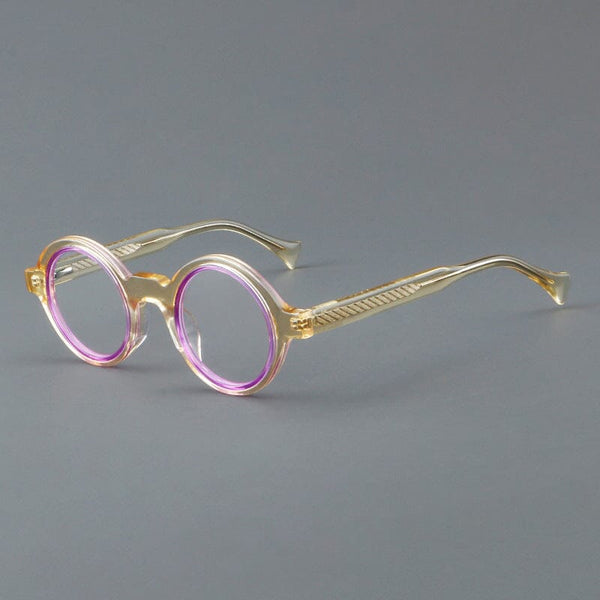 Fonda Acetate Round Retro Glasses Frame