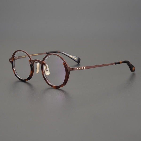 Gaiety Titanium Retro Hand Made Glasses Frame