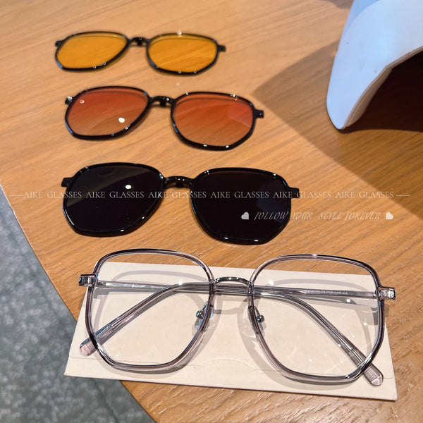 4-in-1 Magnetic Aluminum Magnesium Titanium Sunglasses CMS1006