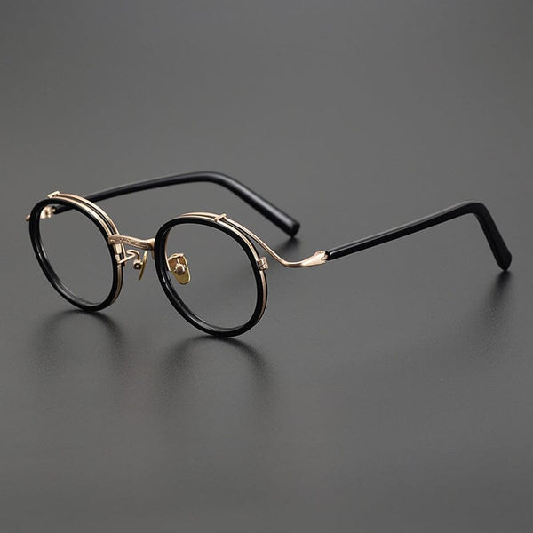 Hank Premium Series Vintage Acetate Round Glasses Frame