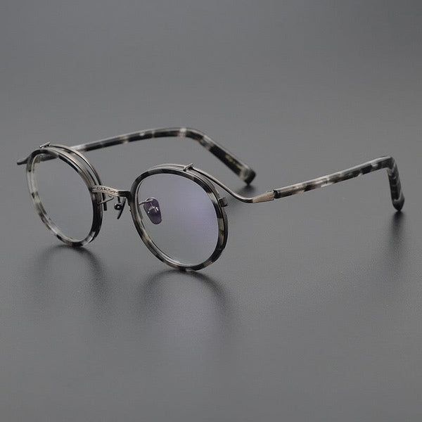 Hank Premium Series Vintage Acetate Round Glasses Frame