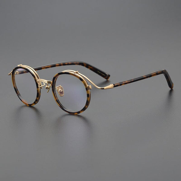 Hank Premium Series Vintage Acetate Round Glasses Frame