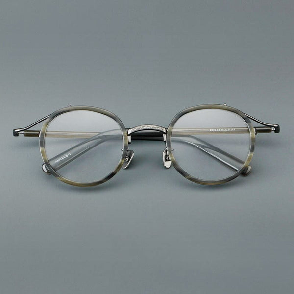 Hank Vintage Acetate Round Glasses Frame