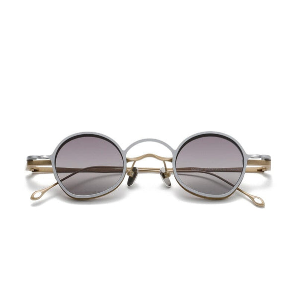 Tims Round Titanium Glasses Frame With Magnetic Sunglasses Clips