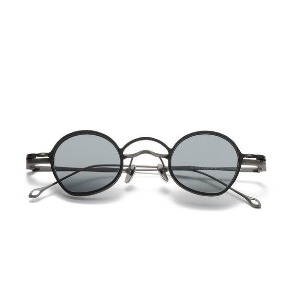 Tims Round Titanium Glasses Frame With Magnetic Sunglasses Clips