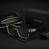 Ken Oversized Luxury Squre Metal Eye Glasses Frame