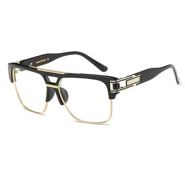 Ken Oversized Luxury Squre Metal Eye Glasses Frame-gg
