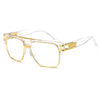 Ken Oversized Luxury Squre Metal Eye Glasses Frame-gg