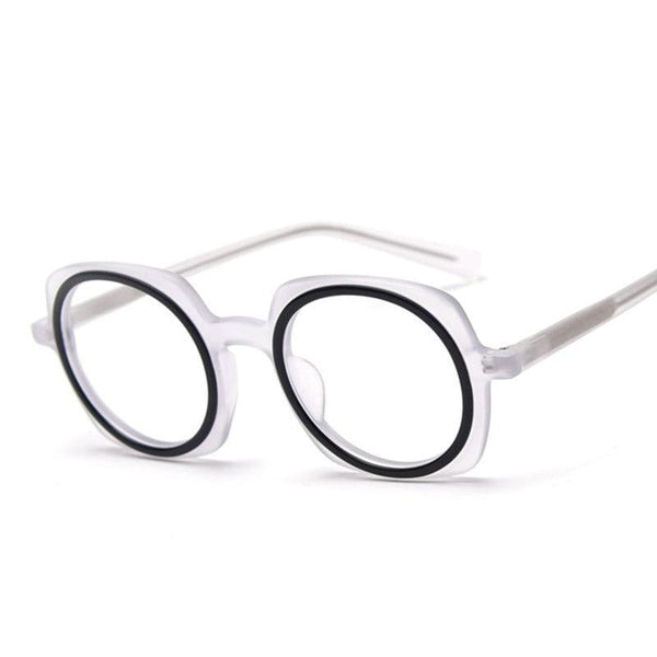 Kim Round Upscale Acetate Optical Glasses Frame