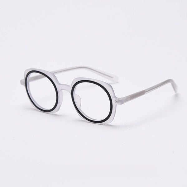 Kim Round Upscale Acetate Optical Glasses Frame