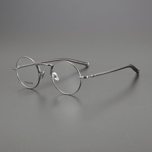 Ocello Vintage Round Titanium Glasses Frame