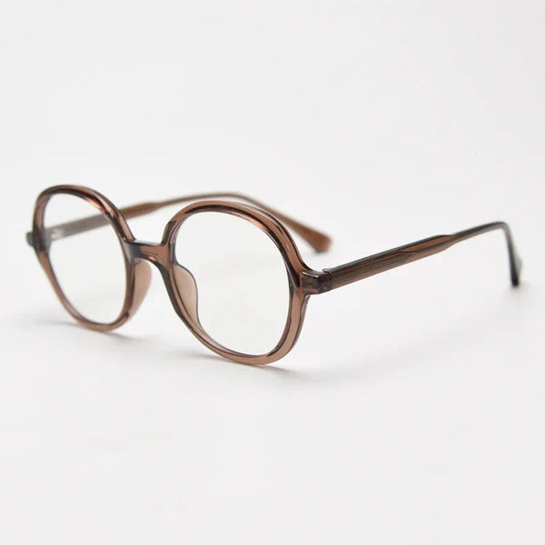 Lamar Large Size Round TR90 Vintage Eyeglass Frame