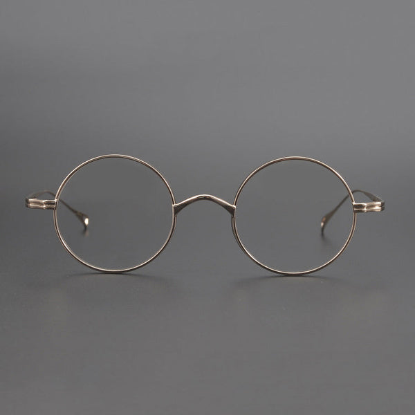 Monroe Titanium Round Glasses Frame