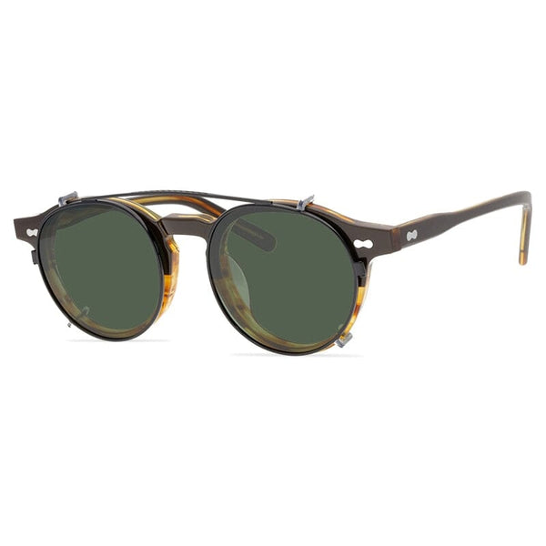Morton Acetate Glasses Frame With sunglasses Clips