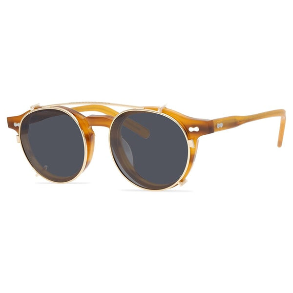 Morton Acetate Glasses Frame With sunglasses Clips