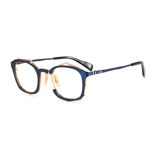 Alen Personality Irregular Titanium Glasses Frame