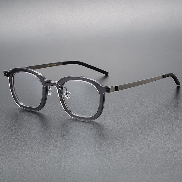 Paget Vintage Acetate Titanium Square Glasses Frame