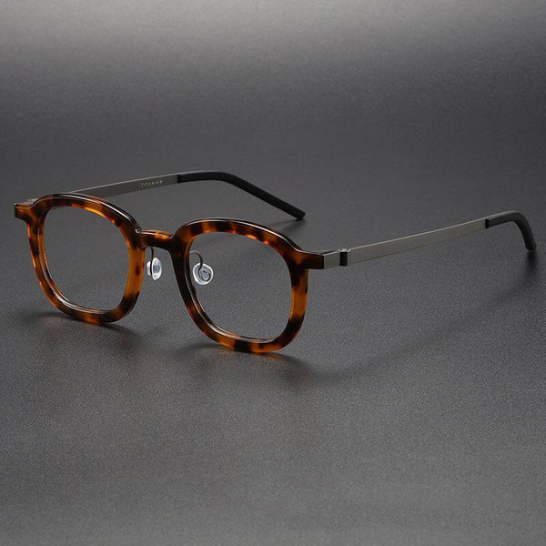 Paget Vintage Acetate Titanium Square Glasses Frame