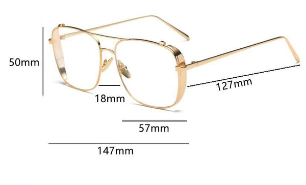 Peyton Metal Square Glasses Frame