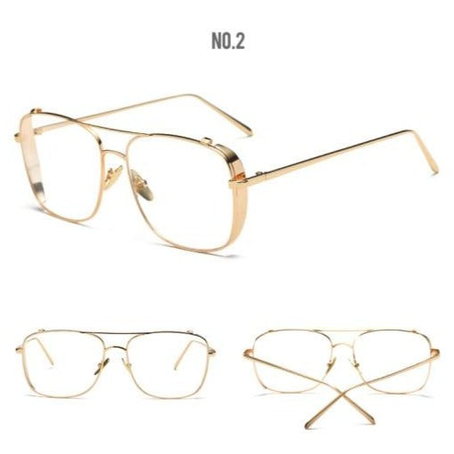 Peyton Metal Square Glasses Frame