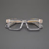 Ricardo Retro Rectangle Acetate Glasses Frame