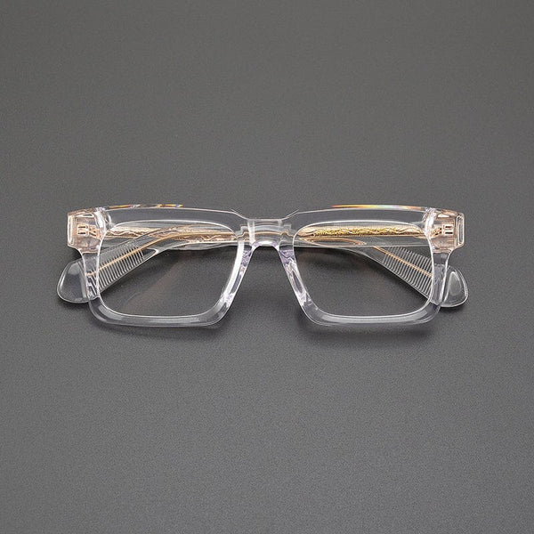 Ricardo Retro Rectangle Acetate Glasses Frame