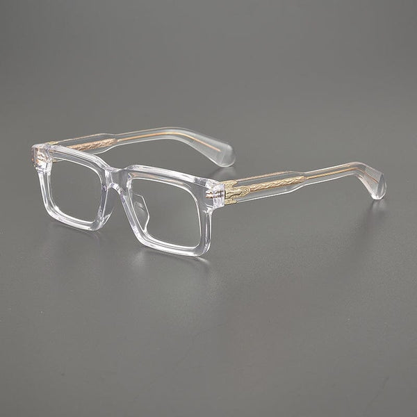 Ricardo Retro Rectangle Acetate Glasses Frame