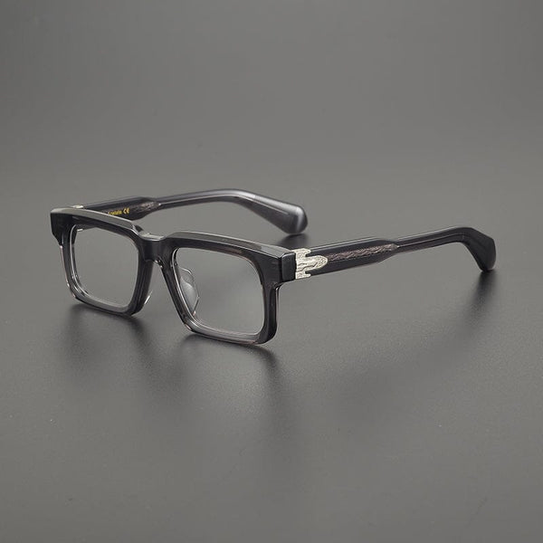 Ricardo Retro Rectangle Acetate Glasses Frame